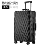 Travel Luggage Spinner Wheels Airplane Suitcase Aluminum Frame Alloy Rolling Business Trolley