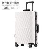 Travel Luggage Spinner Wheels Airplane Suitcase Aluminum Frame Alloy Rolling Business Trolley