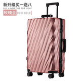 Travel Luggage Spinner Wheels Airplane Suitcase Aluminum Frame Alloy Rolling Business Trolley