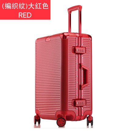 360 Degree Mute Universal Wheel Lock Password Trip Case,High Quality Pu Matte Trolley