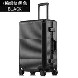 360 Degree Mute Universal Wheel Lock Password Trip Case,High Quality Pu Matte Trolley
