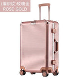 360 Degree Mute Universal Wheel Lock Password Trip Case,High Quality Pu Matte Trolley