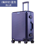 360 Degree Mute Universal Wheel Lock Password Trip Case,High Quality Pu Matte Trolley