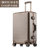 360 Degree Mute Universal Wheel Lock Password Trip Case,High Quality Pu Matte Trolley