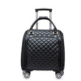Pu Fashion Trolley Case,Korean Portable Trolley Bag, Men And Women Travel Boarding Bag 16