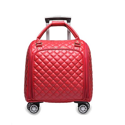 Pu Fashion Trolley Case,Korean Portable Trolley Bag, Men And Women Travel Boarding Bag 16