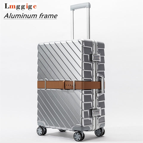 20" 24" 28" Aluminum Frame + Pc Travel Rolling Lugagge Suitcase Bag,New Hardside Carry One ,High