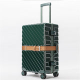 20" 24" 28" Aluminum Frame + Pc Travel Rolling Lugagge Suitcase Bag,New Hardside Carry One ,High