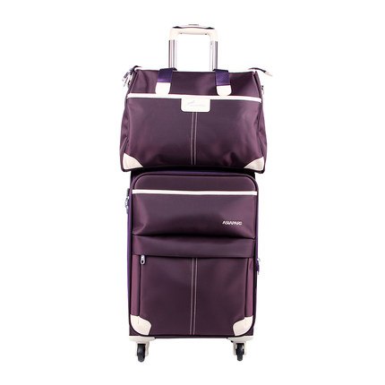 Sets Cloth Of Luggage,2 Piece Set Trolley Case,Waterproof Fabric Suitcase,Caster Travel Lock