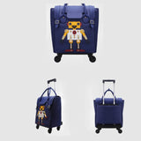 Waterproof Oxford Cloth Pvc Mobile Suitcase,Short-Distance Trolley Bag,18-Inch Trolley,Universal