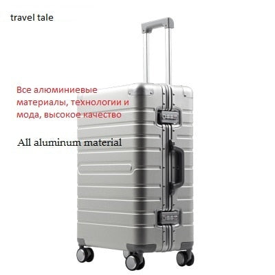 Travel Tale Aluminum Material, Technology And Fashion, High Quality 20/24/28 Size Travel Luggage