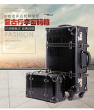 Travel Tale Fashion Password Restoring Ancient Ways Pu 22/24 Inch Size Rolling Luggage Spinner