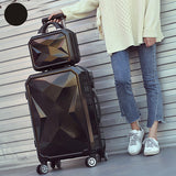 New Fashion 20/24/26 Inches Trolley Boarding Case Abs+Pc Colorful Travel Waterproof Luggage Set