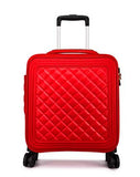 New Fashion 16/20/24 Size 100% Pu Rolling Luggage Spinner Brand Travel Suitcase Women Boarding