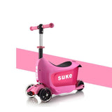 Kids Scooter Suitcase Storage Trolley Luggage Bag For Children Carry-On Rolling Luggage Ride On