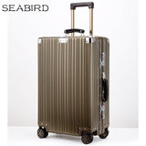 100% All Aluminium Alloy Luggage Hardside Rolling Trolley Luggage Travel Suitcase 20 Carry On