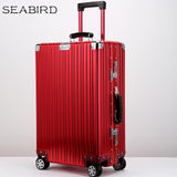 100% All Aluminium Alloy Luggage Hardside Rolling Trolley Luggage Travel Suitcase 20 Carry On
