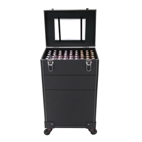 Professional Trolley Cosmetic Case,Multi-Layer Luggage,Large-Capacity And Makeup Nail Box,Large