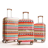 Celebrity Style Mixed Colors Trolley Case, Female Suitcase, Student Bag, Universal Wheel Boarding