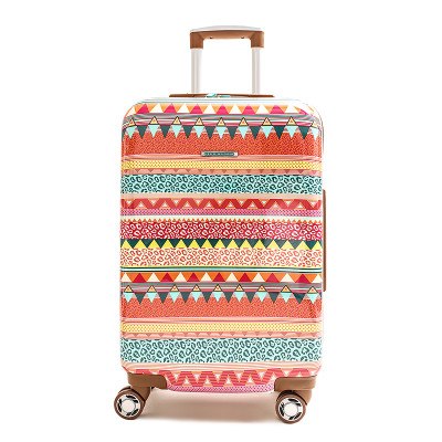 Celebrity Style Mixed Colors Trolley Case, Female Suitcase, Student Bag, Universal Wheel Boarding