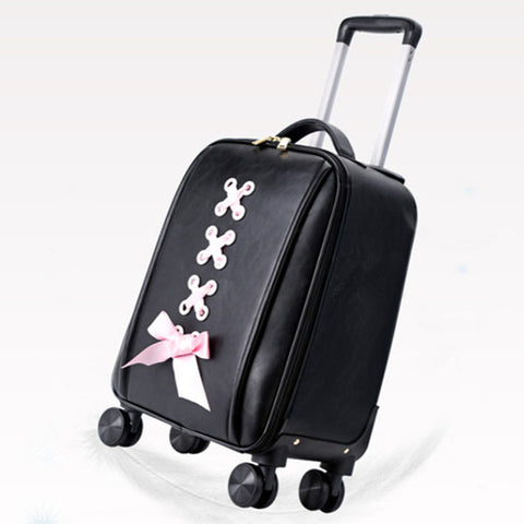 New Pvc Trolley Case, Female Cute Luggage,Universal Wheel Trolley,Boarding Suitcase Small Fresh
