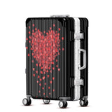 Pc Luggage Spinner Wheels Carry Ons Trolley Suitcase Men Women Boarding Fashion Bag 20"24"28"