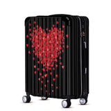 Pc Luggage Spinner Wheels Carry Ons Trolley Suitcase Men Women Boarding Fashion Bag 20"24"28"