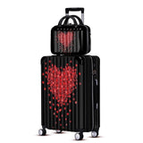 Pc Luggage Spinner Wheels Carry Ons Trolley Suitcase Men Women Boarding Fashion Bag 20"24"28"