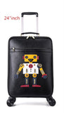 Personalized Robot Trolley Case,Student Luggage, Universal Wheel Luggage,Large-Capacity