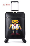 Personalized Robot Trolley Case,Student Luggage, Universal Wheel Luggage,Large-Capacity