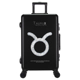 Traveling Luggage Bags With Wheels Spinner Unisex Cartoon Constellation Carry On Luggage Fashion