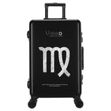 Traveling Luggage Bags With Wheels Spinner Unisex Cartoon Constellation Carry On Luggage Fashion