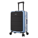 Casual Travel Trolley Luggage Aluminum Frame Tsa Alloy Business Rolling Luggage Airplane Suitcase