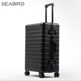Seabird 20" 24" 28" Inch 100% Aluminium Spinner Travel Suitcase Hand Luggage Trolley With Wheel