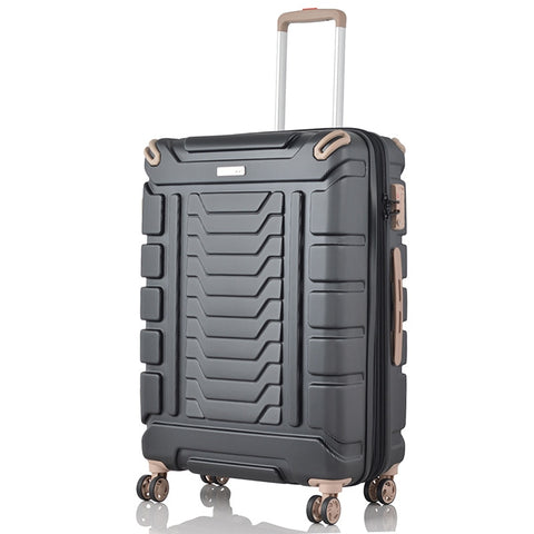 Universal Wheel Hardside Luggage,Abs+Pc Portable Trolley Case,19"Scratch-Resistant Boarding
