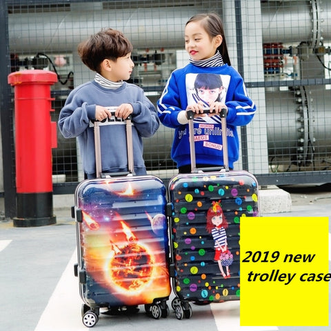 2019 New Trolley Case,Aluminum Frame Suitcase,Male And Female Trolley Case Female Small Fresh