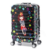 2019 New Trolley Case,Aluminum Frame Suitcase,Male And Female Trolley Case Female Small Fresh