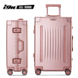 Carrylove Personality Retro High Capacity Luggage Series 20/24/26/29 Inch Size Pc Aluminum Frame