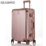 Seabird 20"24"26"29 Inch Aluminum Frame Rolling Luggage Travel Trolley Bag Mala De Viagem With
