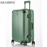 Seabird 20"24"26"29 Inch Aluminum Frame Rolling Luggage Travel Trolley Bag Mala De Viagem With