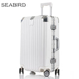 Seabird 20"24"26"29 Inch Aluminum Frame Rolling Luggage Travel Trolley Bag Mala De Viagem With