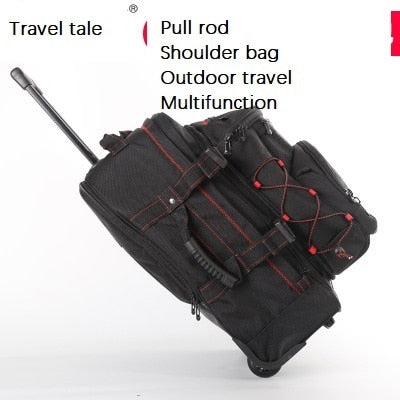 Travel Tale 20 Inch Waterproof Pull Rod Shoulder Bag Outdoor Travel Multifunction Luggage Spinner