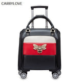 Carrylove Short Trip, Aristocratic Experience, Civilian Price 16 Inch Size Pu Rolling Luggage