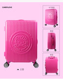 Carrylove Fashion 18/20/24 Inch Size High Quality High-End Fashion Cute Cat Abs Rolling Luggage