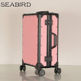 Seabird Aluminum Frame&Drawbars&Pc Tsa Scratch Resistant Travel Trolley Case Rolling Luggage Bags
