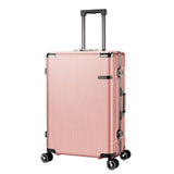 20'' 24'' Aluminum Frame+Pc Spinner Travel Suitcase Hand Rolling Luggage Trolley With Tsa Lock