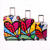 Printed Trolley Case,20-Inch Men And Female Boarding Box, 24/28 Inch Universal Wheel Password