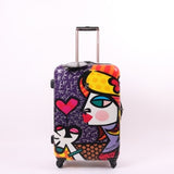 Printed Trolley Case,20-Inch Men And Female Boarding Box, 24/28 Inch Universal Wheel Password