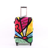 Printed Trolley Case,20-Inch Men And Female Boarding Box, 24/28 Inch Universal Wheel Password