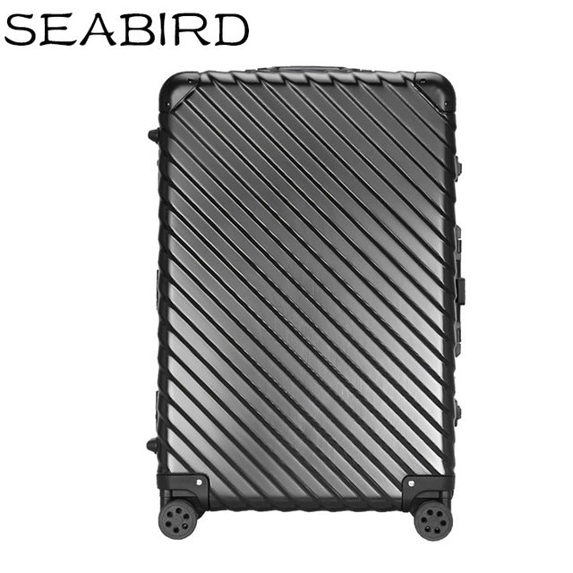 Seabird 20"22"24"26"29 Inch Aluminum Frame Travel Luggage Carry On Box Pull Rod Suitcase Trolley